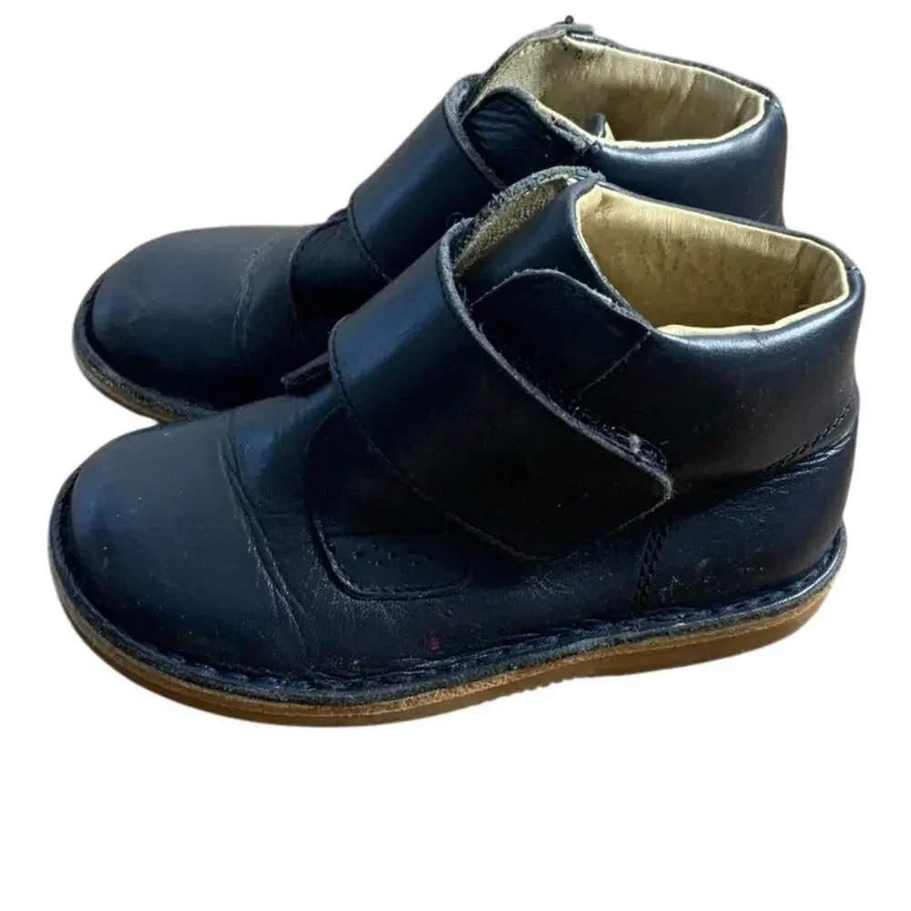 Jacadi Paris‎ Genuine Leather Navy Toddler Boots size 24